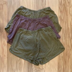 Mate the label sleep shorts - size small - 3 pairs